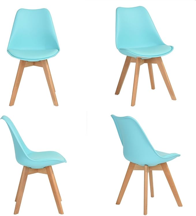 Juego de 4 Sillas Eames Acojinadas Frankfurt |