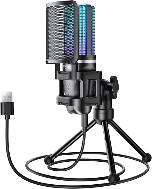 Set de Micro con Botón de Silencio, 3.5mm Jack, Trípode,