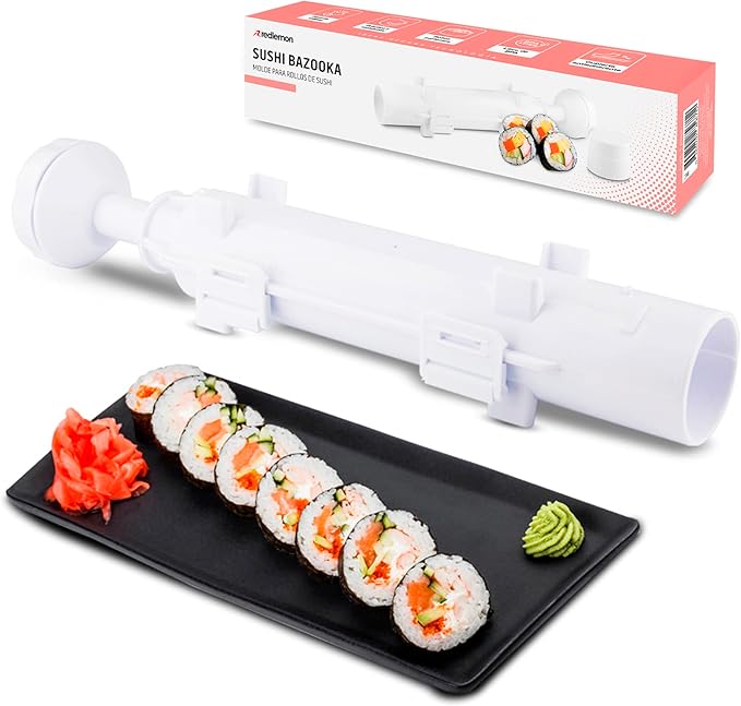 Redlemon Sushi Bazooka: Molde para Hacer Rollos Perfectos,