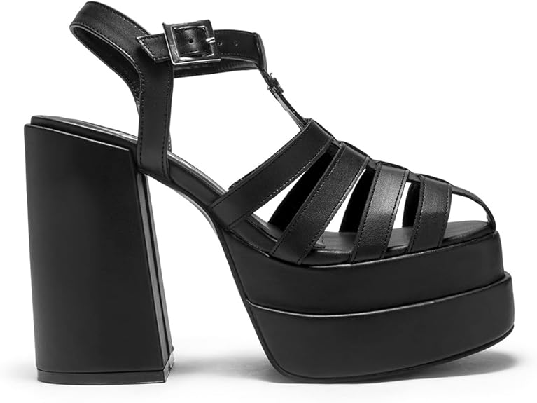 Capa de Ozono Sandalias con Tacon y Plataforma para Mujer