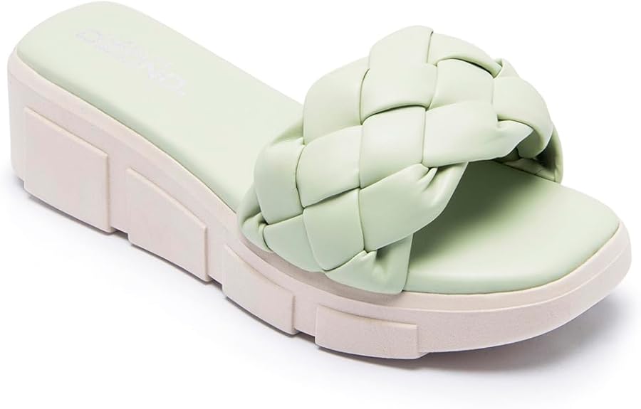 Sandalia de Cuña Casual para Mujer con Diseño de Chinela