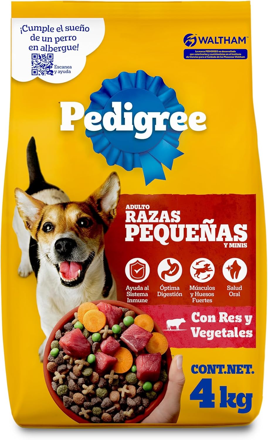 PEDIGREE Alimento para perros adultos de Razas Pequeñas 4kg