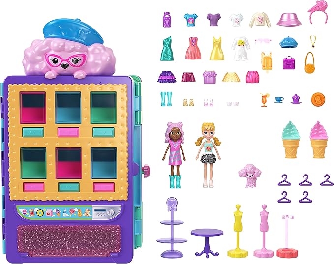 Polly Pocket Set de Juego Servicio de Modas Dulces