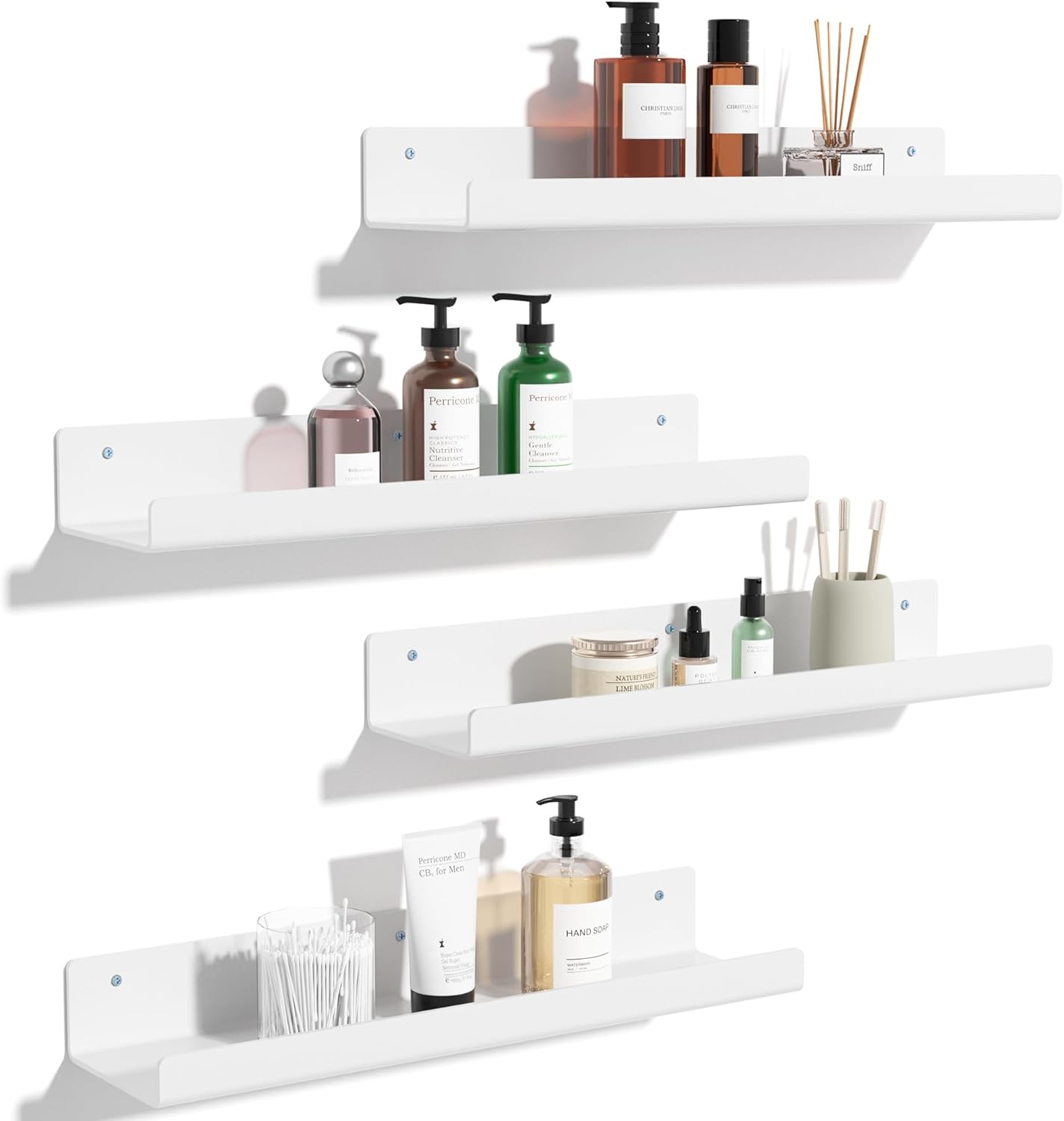 upsimples 4PCS Repisas Flotantes de Pared
