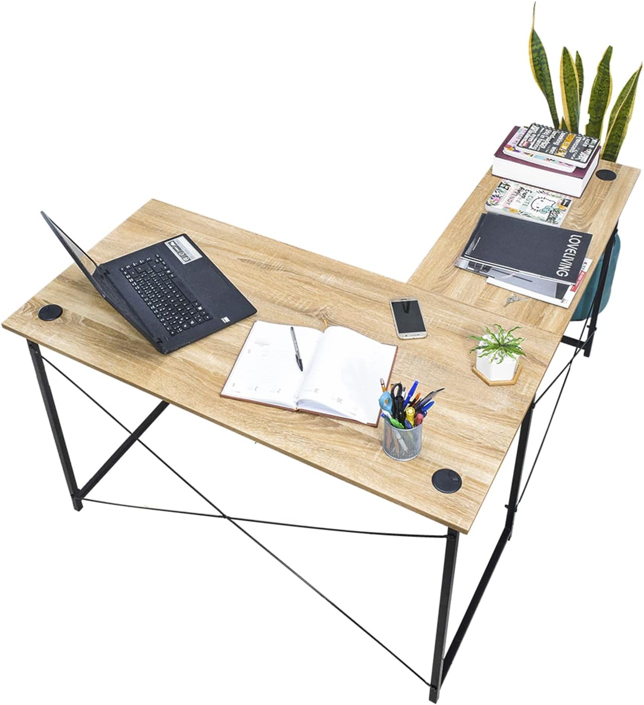 TOPLIVING Escritorio Minimalista Escritorio para Computadora