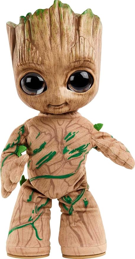 Mattel, Marvel I am Groot Peluche Groot bailón Cuerpo blandito,
