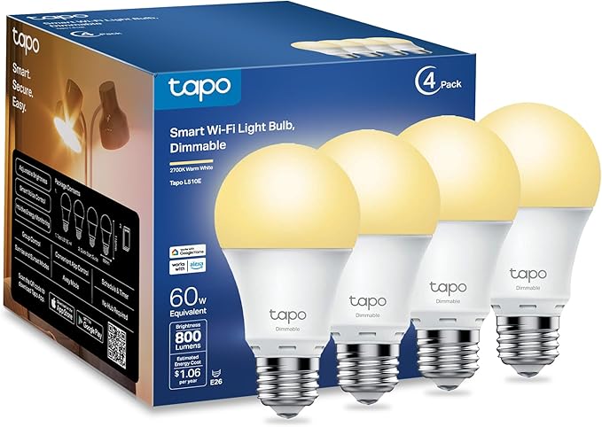 Tapo TP-Link – Bombillas inteligentes de 800 lúmenes