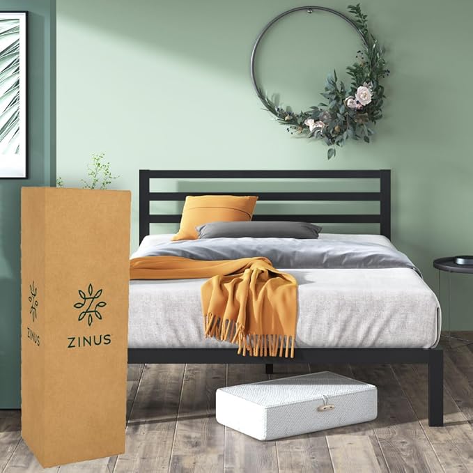 Base de Cama Matrimonial con Cabecera de Acero | 12MSI