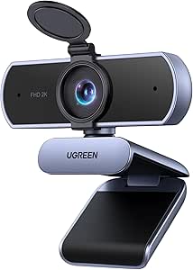 UGREEN 2K Webcam, Cámara Web HD para PC con Micrófono
