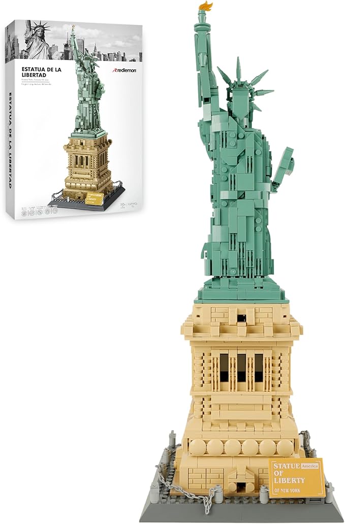 Figura de la Estatua de la Libertad 3D Bloques