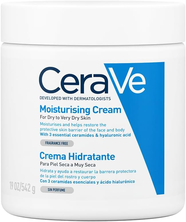 CeraVe Crema Hidratante |542gr| Hidrante diario para rostro y cuerpo