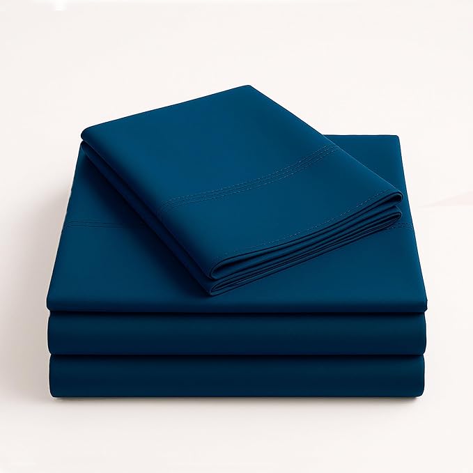 Bluelander Juego de Sabanas, Sabanas Queen Size, 4 Piezas