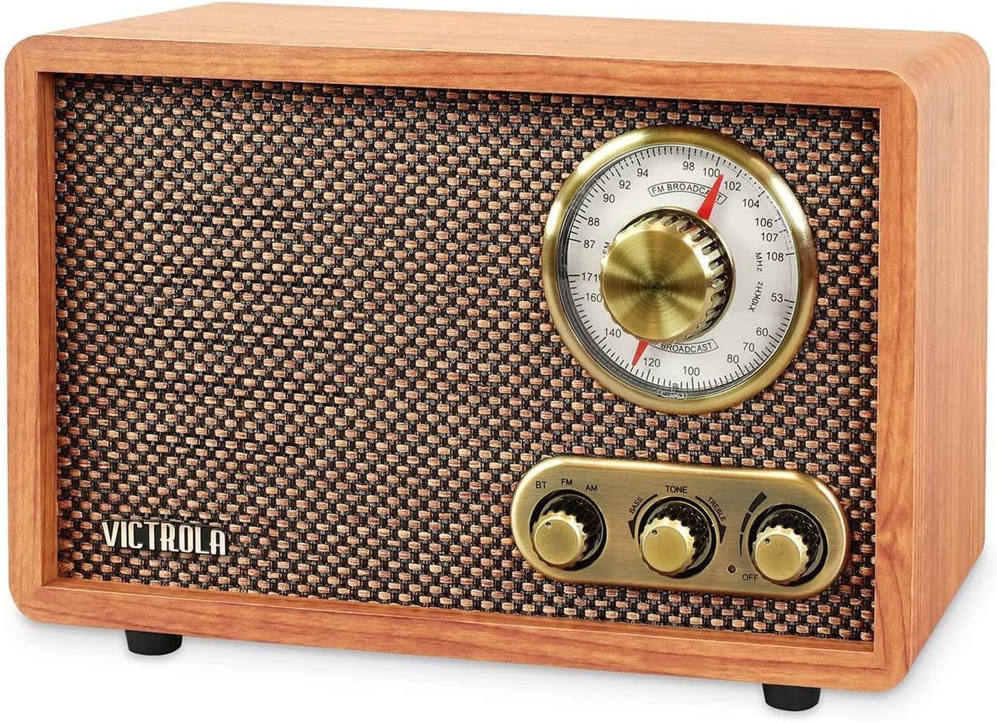 Victrola Retro Wood Bluetooth FM/AM