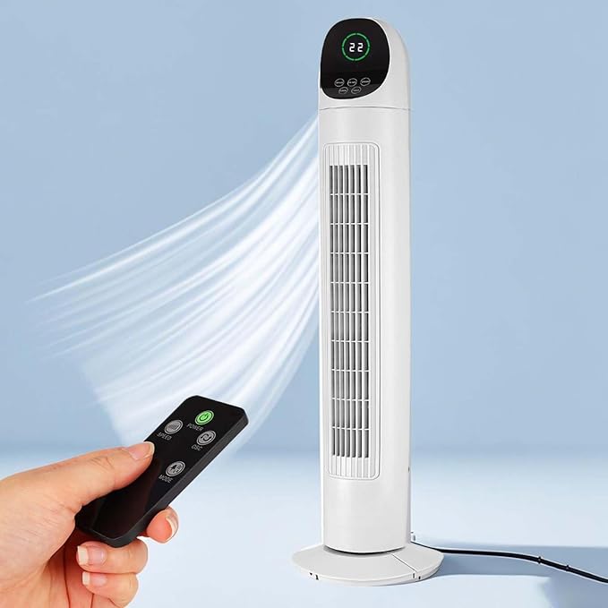 Ventilador de Torre HOMEACTOR, 3 Modos y Velocidades