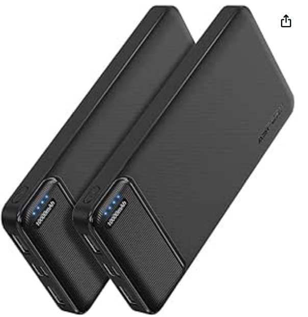 2-Pack Power Bank 10000mAh
