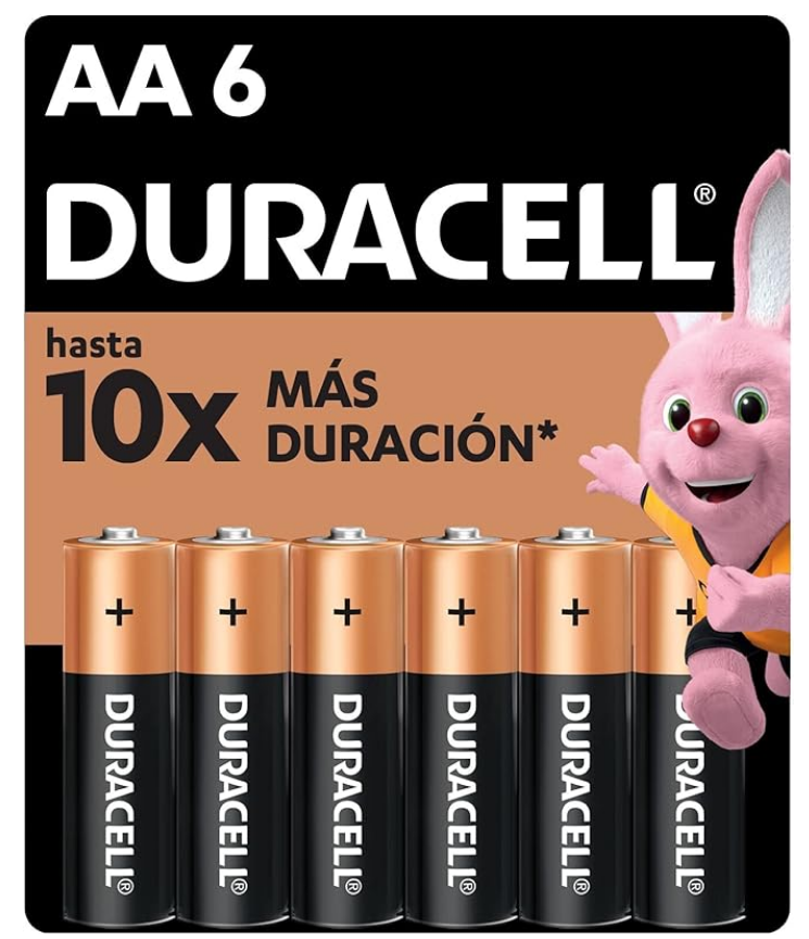 Duracell Pilas Alcalinas Duralock AA con 6