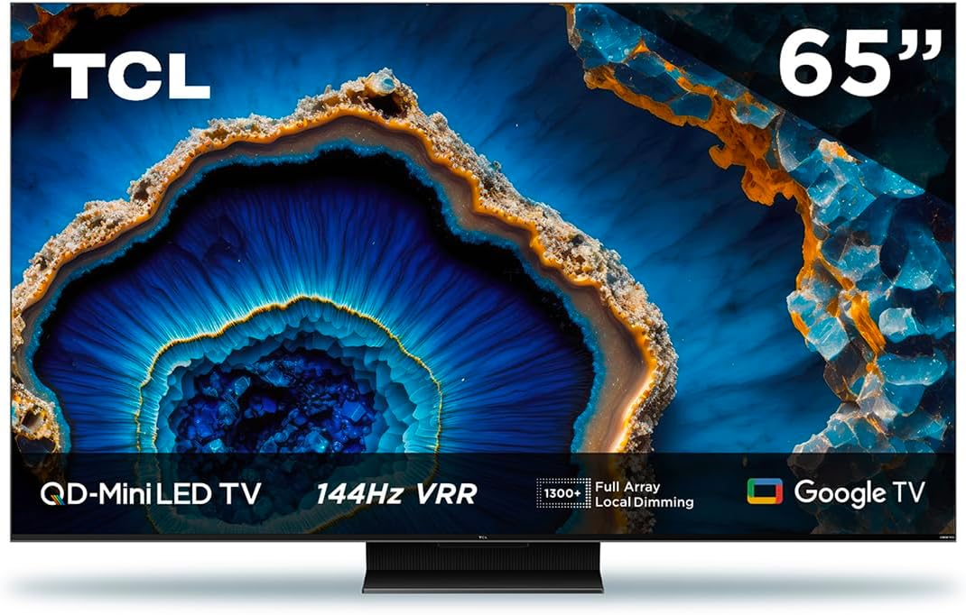 TCL Smart TV Pantalla 65″ 65QM741G Google TV QLED -MiniLED