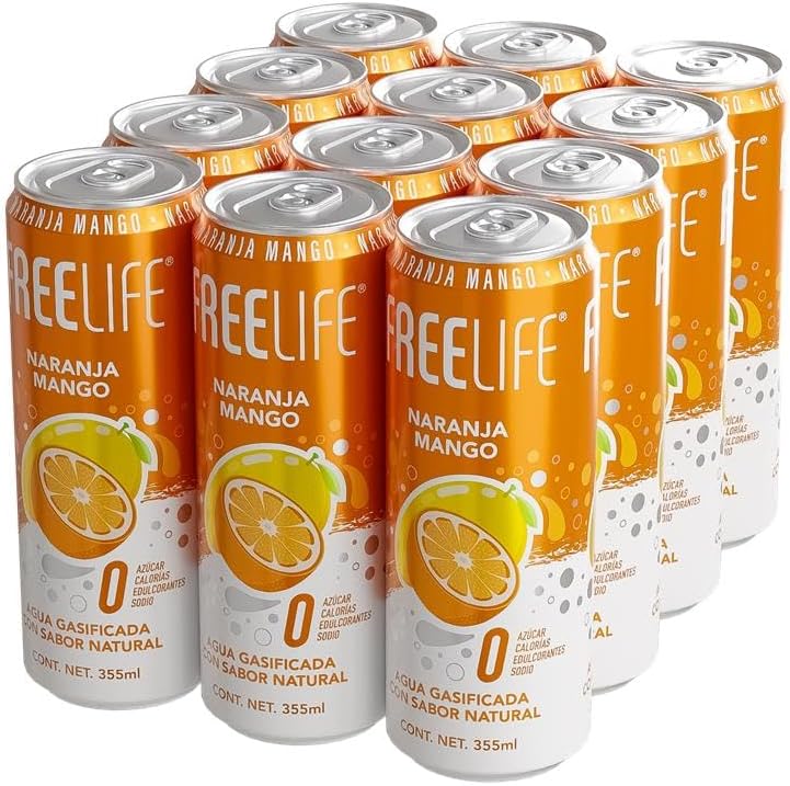 FreeLife | Agua gasificada con sabor natural de frutas