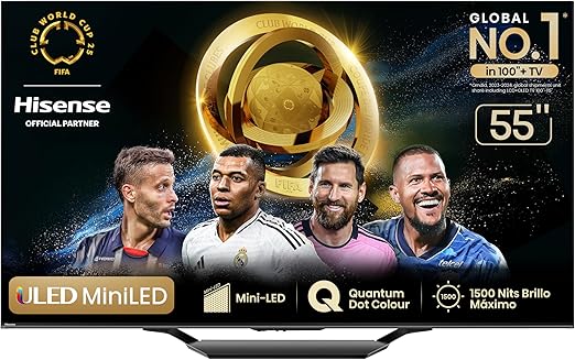 Hisense Television U7N Pantalla 55 Pulgadas | 12MSI