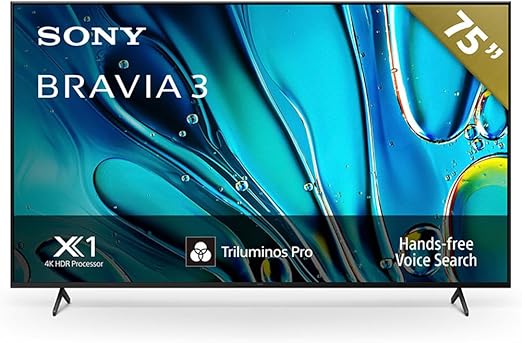 Sony BRAVIA 3 Pantalla 75” 4K HDR | 24 MSI
