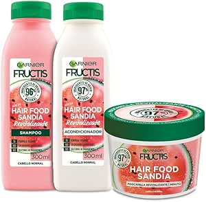 Kit Garnier Fructis Hair Food Sandia Rutina Completa