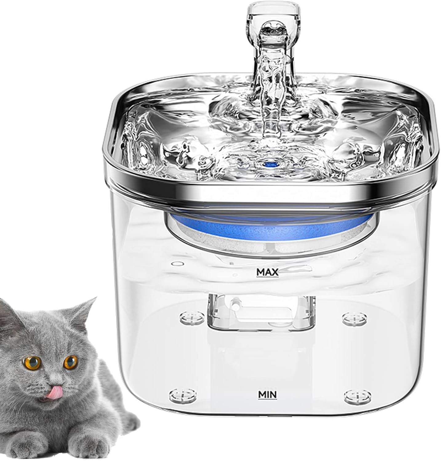 Bebedero para Gato de Acero Inoxidable