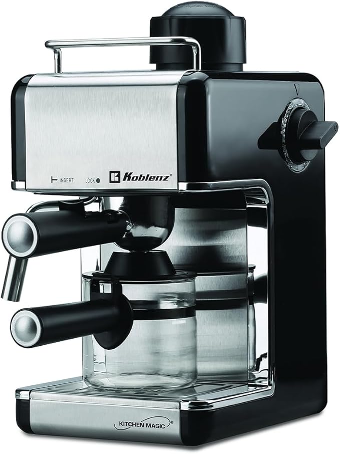 Koblenz Cafetera Espresso y Cappuccino, 4 Tazas,