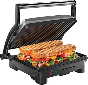 Chefman Parrilla Panini Prensa y Gourmet Sándwich