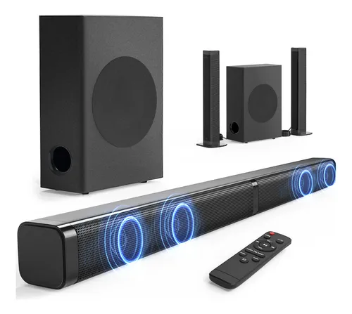 Barra De Sonido 2.1 Canales Con Subwoofer 120w Home Theatre