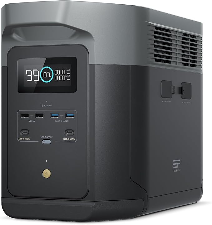 ECOFLOW DELTA 2 Max Estación de Energía Portátil – 2048Wh