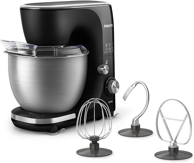 Philips Batidora Planetaria 800 Watts tazon de acero 5 L