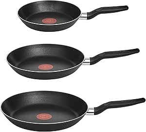 T-FAL Juego de sartenes easy cook negro