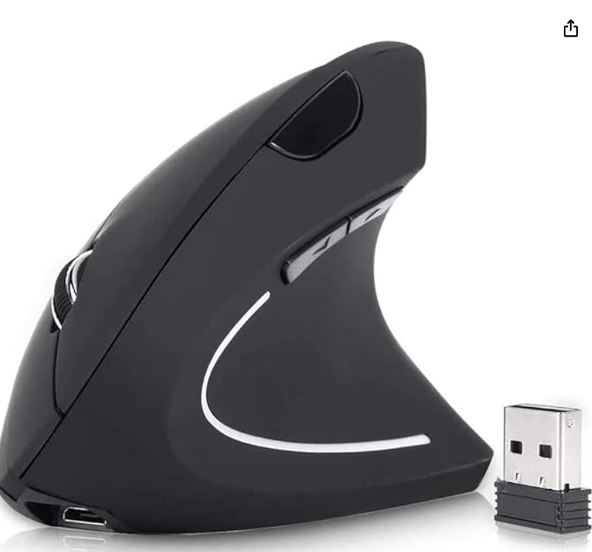 Mouse Inalámbrico Ergonómico