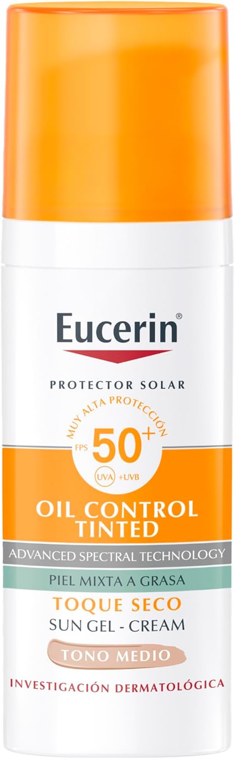 Eucerin Sun Face Oil Control FPS 50 Tono Medio Control