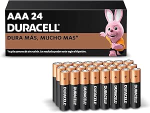 Duracell Pilas Alcalinas AAA, Paquete de 24 Baterías
