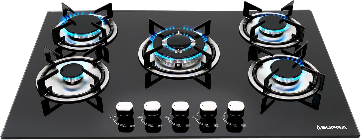 SUPRA Parrilla a Gas Empotrable de 5 Quemadores