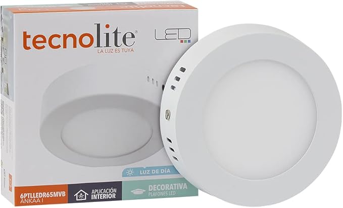 Tecnolite – Lámpara Plafón LEDTecho 6 W Luz de Día