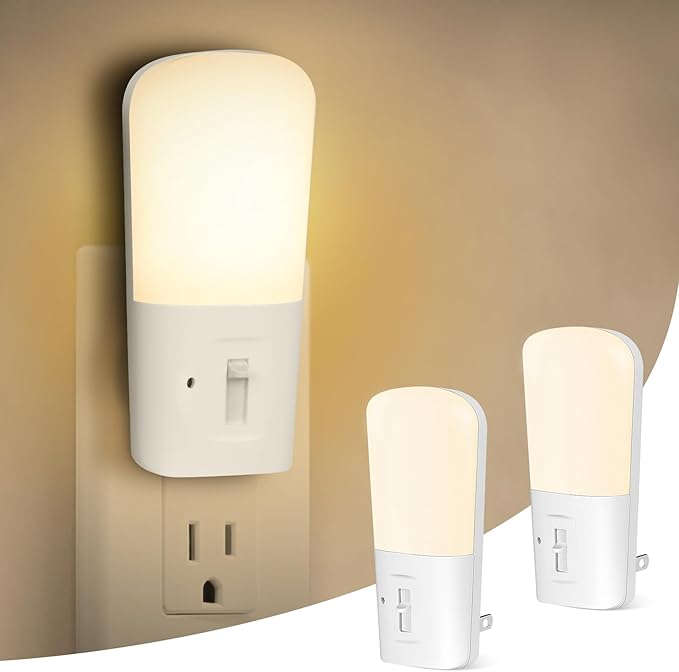 2 Paquete Luz de Noche Enchufable con Sensor de Luz