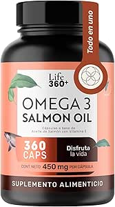 Vitamina E Omega | 360 Cápsulas | Aceite de Salmón