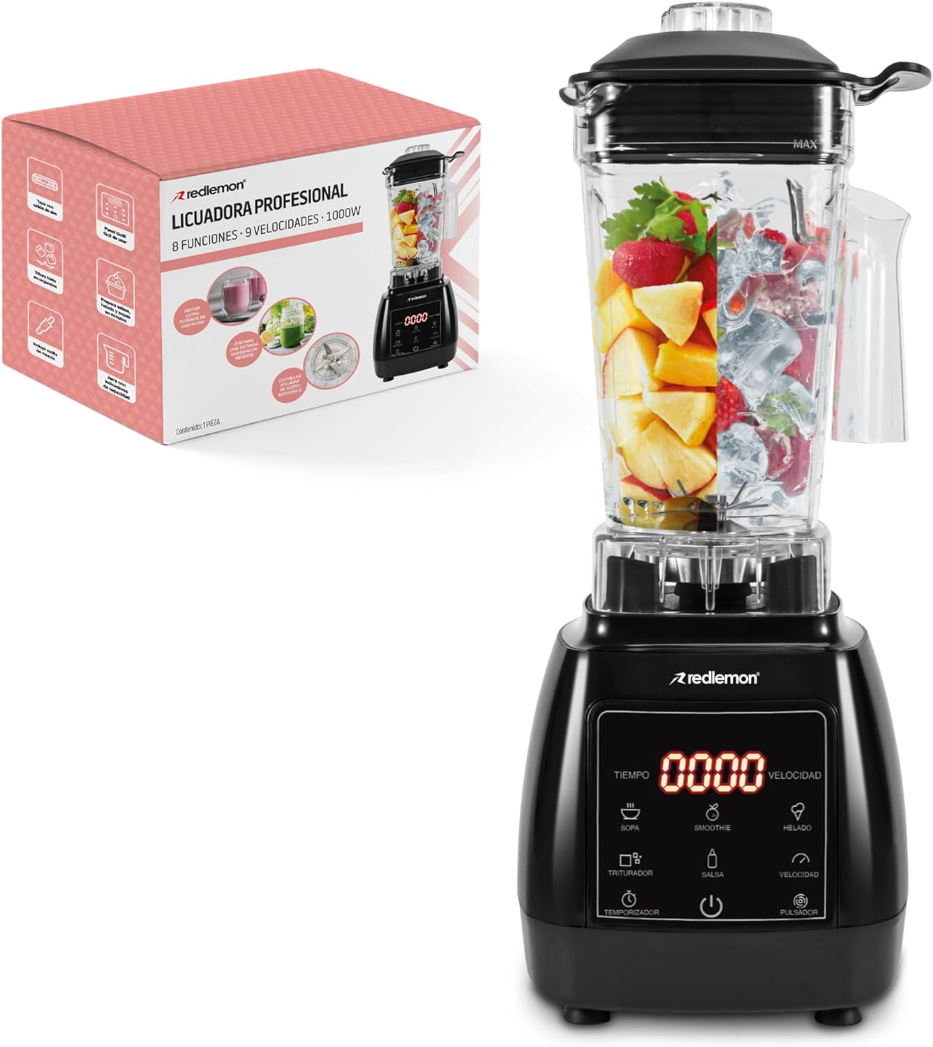 Redlemon Licuadora Profesional de 1000 W