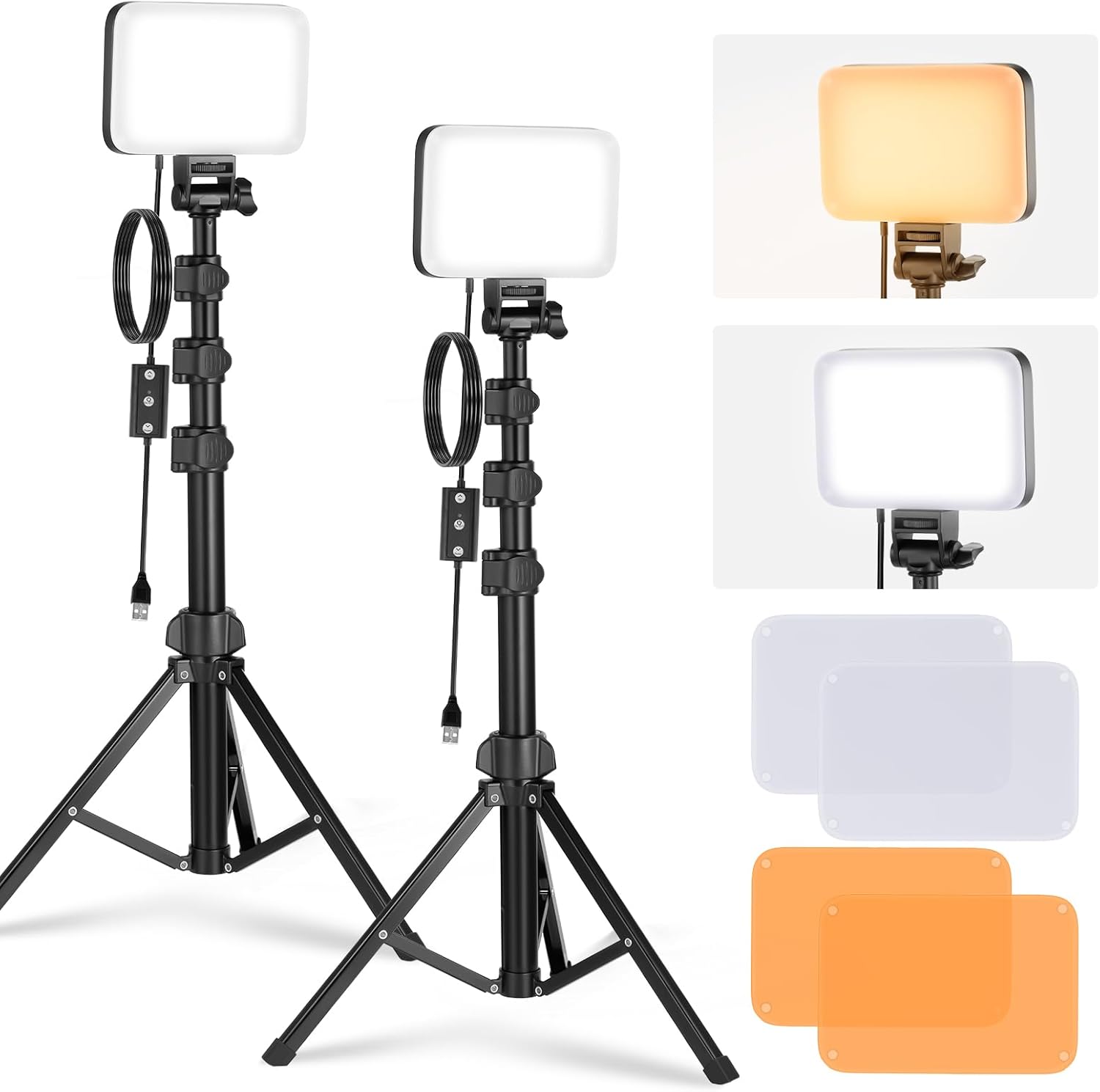 NEEWER Básico Kit Iluminación Panel Luz Vídeo LED
