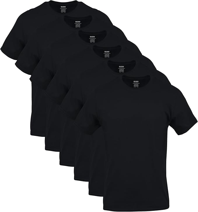 Gildan Camiseta para Hombre 6 pack, M