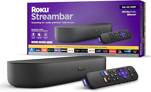 Roku Streambar Dispositivo de Streaming 4K