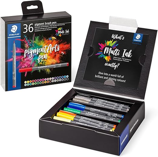 Pigment Arts – Bolígrafo de pincel (36 unidades