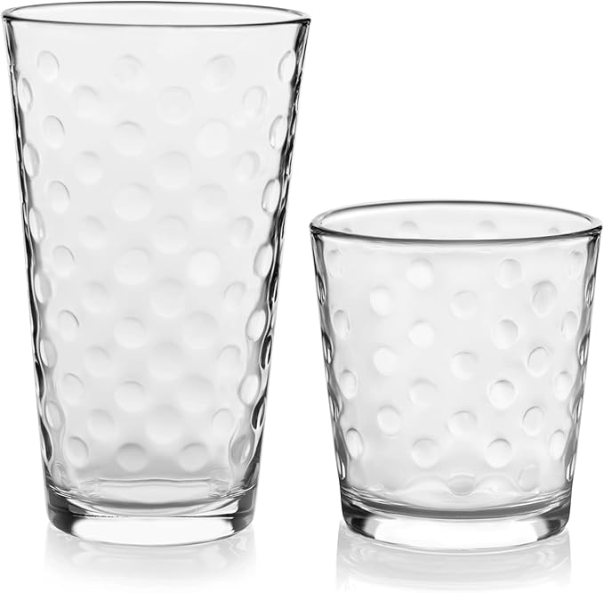 Libbey Juego de 16 Vasos de Vidrio