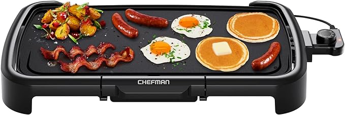 Chefman – Plancha eléctrica XL con control de temperatura