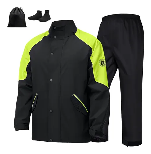ML: Impermeable Motociclista Reflejante Para Lluvia Con Capucha