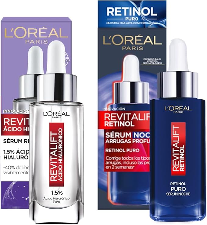 L’Oreal Serum Facial Anti Arrugas + Serum Facial Noche