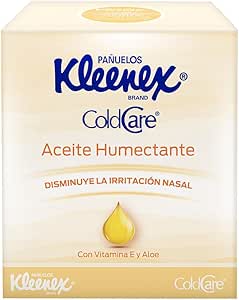 KleenexPañuelos Faciales Aceite Humectante, Paquete con 66 Pañuelos