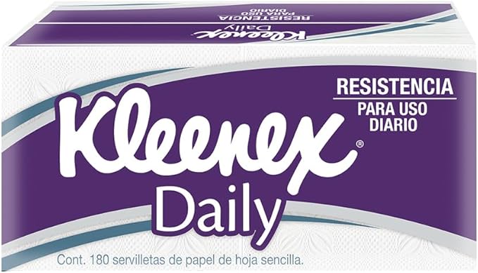 Kleenex Daily Servilleta, Paquete con 180 piezas